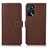 Leather Case Stands Flip Cover Holder K08Z for Oppo A16