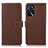 Leather Case Stands Flip Cover Holder K08Z for Oppo A16s