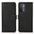 Leather Case Stands Flip Cover Holder K08Z for Oppo A54 5G Black