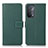 Leather Case Stands Flip Cover Holder K08Z for Oppo A54 5G Green