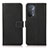 Leather Case Stands Flip Cover Holder K08Z for Oppo A74 5G Black