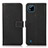 Leather Case Stands Flip Cover Holder K08Z for Realme C20 Black