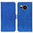 Leather Case Stands Flip Cover Holder K08Z for Sharp Aquos Sense7 Plus Blue