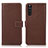 Leather Case Stands Flip Cover Holder K08Z for Sony Xperia 10 III Lite