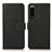 Leather Case Stands Flip Cover Holder K08Z for Sony Xperia 5 III SO-53B Black