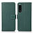 Leather Case Stands Flip Cover Holder K08Z for Sony Xperia 5 III SO-53B Green