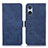 Leather Case Stands Flip Cover Holder K08Z for Sony Xperia 5 V Blue