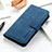Leather Case Stands Flip Cover Holder K08Z for Xiaomi Mi 13 Lite 5G Blue