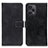 Leather Case Stands Flip Cover Holder K08Z for Xiaomi Redmi Note 12 Turbo 5G Black