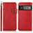 Leather Case Stands Flip Cover Holder K09Z for Google Pixel 6 Pro 5G Red