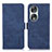 Leather Case Stands Flip Cover Holder K09Z for Huawei Honor 90 5G Blue