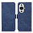 Leather Case Stands Flip Cover Holder K09Z for Huawei Nova 11 Ultra Blue