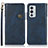 Leather Case Stands Flip Cover Holder K09Z for OnePlus 9RT 5G Blue