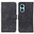 Leather Case Stands Flip Cover Holder K09Z for Oppo A1x 5G Black