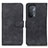 Leather Case Stands Flip Cover Holder K09Z for Oppo A54 5G Black