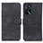 Leather Case Stands Flip Cover Holder K09Z for Oppo A54s Black