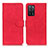 Leather Case Stands Flip Cover Holder K09Z for Oppo A55 5G Red