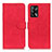 Leather Case Stands Flip Cover Holder K09Z for Oppo A74 4G Red