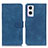 Leather Case Stands Flip Cover Holder K09Z for Oppo F21 Pro 5G Blue