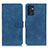 Leather Case Stands Flip Cover Holder K09Z for Oppo Find X5 Lite 5G Blue