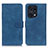 Leather Case Stands Flip Cover Holder K09Z for Oppo Find X5 Pro 5G Blue