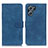 Leather Case Stands Flip Cover Holder K09Z for Oppo K10 5G Blue