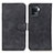 Leather Case Stands Flip Cover Holder K09Z for Oppo Reno5 F Black