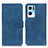 Leather Case Stands Flip Cover Holder K09Z for Oppo Reno7 Pro 5G Blue