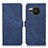 Leather Case Stands Flip Cover Holder K09Z for Sharp Aquos R8s Blue