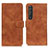 Leather Case Stands Flip Cover Holder K09Z for Sony Xperia 1 III