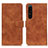 Leather Case Stands Flip Cover Holder K09Z for Sony Xperia 1 IV