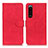 Leather Case Stands Flip Cover Holder K09Z for Sony Xperia 5 III SO-53B Red