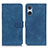 Leather Case Stands Flip Cover Holder K09Z for Sony Xperia 5 V Blue