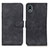 Leather Case Stands Flip Cover Holder K09Z for Sony Xperia Ace III Black