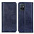 Leather Case Stands Flip Cover Holder K09Z for Vivo iQOO Z6 5G Blue