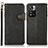 Leather Case Stands Flip Cover Holder K09Z for Xiaomi Mi 11i 5G (2022) Black