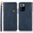 Leather Case Stands Flip Cover Holder K09Z for Xiaomi Redmi Note 10 Pro 5G Blue