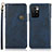 Leather Case Stands Flip Cover Holder K09Z for Xiaomi Redmi Note 11 4G (2021) Blue