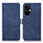 Leather Case Stands Flip Cover Holder K10Z for OnePlus Nord CE 3 5G Blue