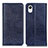 Leather Case Stands Flip Cover Holder K10Z for Samsung Galaxy A23 5G SC-56C Blue