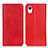 Leather Case Stands Flip Cover Holder K10Z for Samsung Galaxy A23 5G SC-56C Red