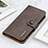Leather Case Stands Flip Cover Holder KZ2 for Google Pixel 8a 5G Gray