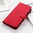 Leather Case Stands Flip Cover Holder KZ3 for Google Pixel 6a 5G Red