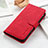 Leather Case Stands Flip Cover Holder KZ3 for Huawei Honor 50 Lite Red