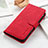 Leather Case Stands Flip Cover Holder KZ3 for Huawei Nova 9 Pro Red