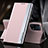 Leather Case Stands Flip Cover Holder L01 for Oppo Find X5 Pro 5G Pink