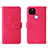 Leather Case Stands Flip Cover Holder L01Z for Google Pixel 5a 5G Hot Pink