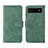 Leather Case Stands Flip Cover Holder L01Z for Google Pixel 6a 5G Green