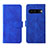 Leather Case Stands Flip Cover Holder L01Z for Google Pixel 7 Pro 5G Blue