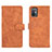 Leather Case Stands Flip Cover Holder L01Z for HTC Desire 21 Pro 5G Brown